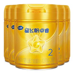 【会员】飞鹤星飞帆卓睿2段奶粉官方旗舰店6罐750g婴幼儿二段正品