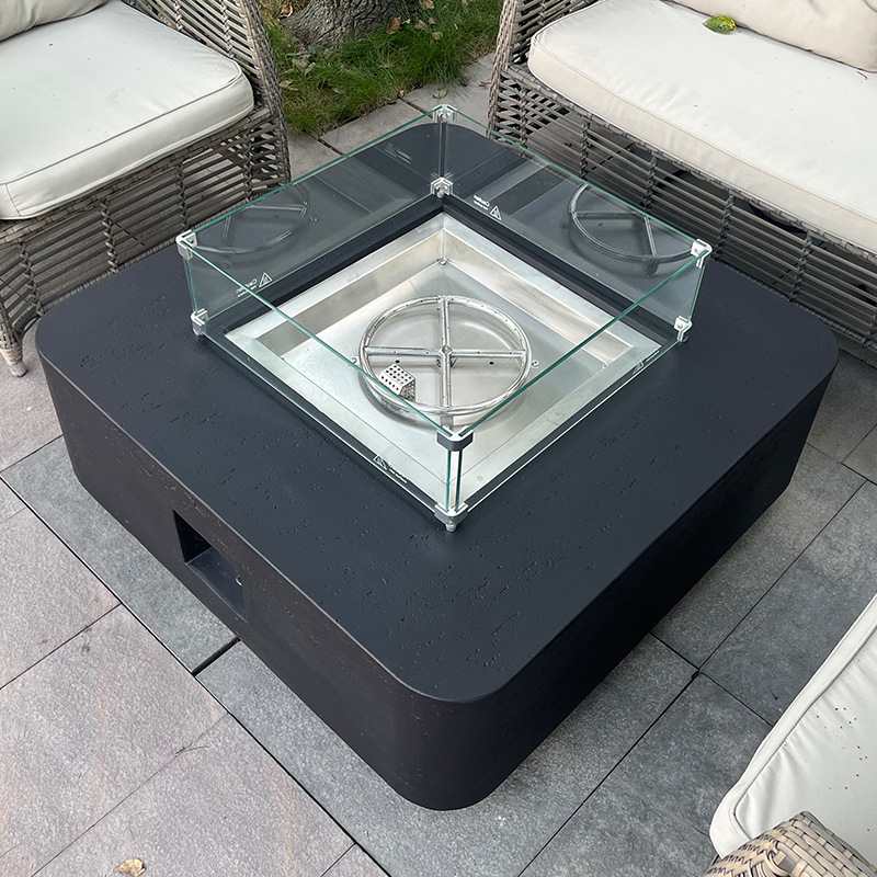 户外景观火炉真火壁炉欧美庭院暖炉家具咖啡桌燃气火盆取暖器