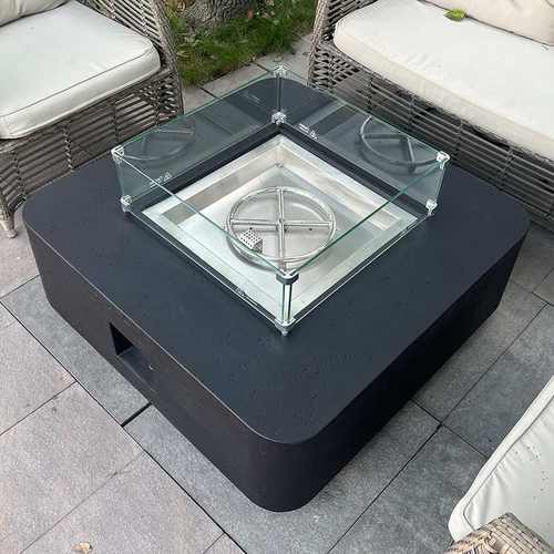 户外景观火炉真火壁炉欧美庭院暖炉家具咖啡桌燃气火盆取暖器