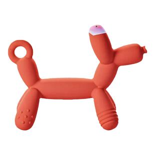 爱咔威IKV气球狗牙胶婴儿食品级硅胶磨牙棒玩具防掉链牙胶咬咬乐