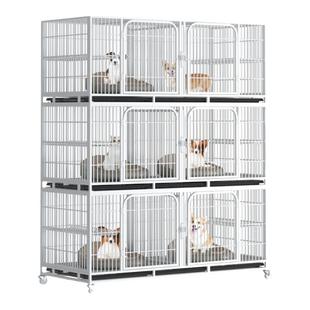 猫笼子三层繁殖猫咪家用繁育笼宠物店猫舍寄养鸽子双层狗笼带隔断