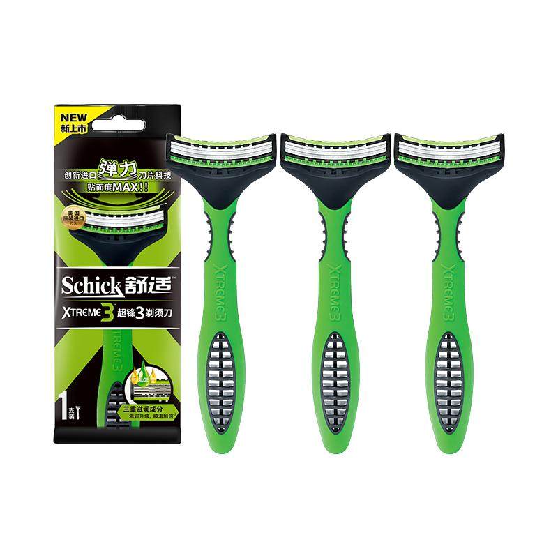 【立抢】Schick舒适超锋3手动剃须刀男士刮胡剃胡刀胡须刀