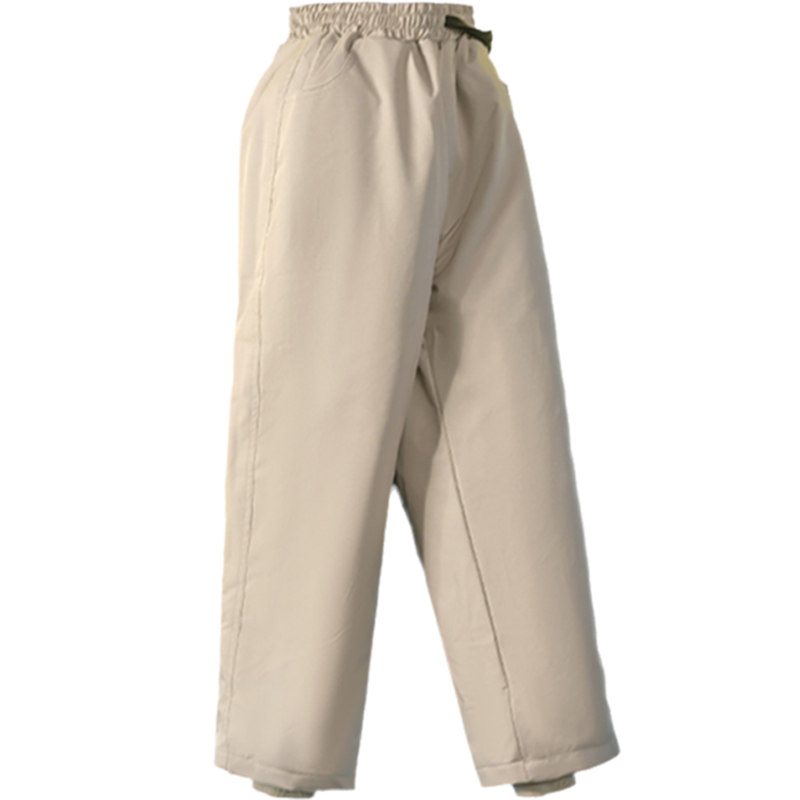 雅鹿儿童羽绒裤男童女童加厚宝宝外穿保暖长裤中小童大童冬季裤子