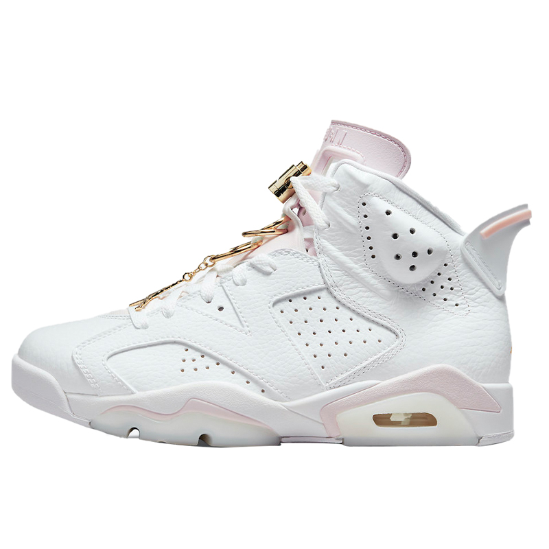 牛哄哄Air Jordan 6 Gold Hoops AJ6白粉女神耳环篮球鞋 DH9696