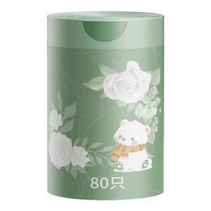 山茶花垃圾袋免撕家用加厚手提式