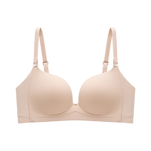 蒂芙娜DIFUNA内衣女小胸聚拢显大防下垂无痕美背后扣收副乳文胸女
