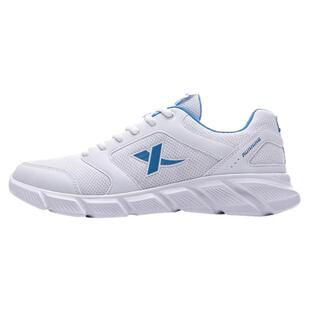 特步男鞋春季轻便休闲小白鞋官方正品跑步鞋子网面透气运动鞋男款