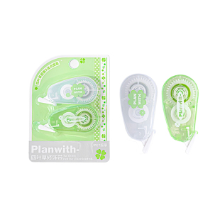 Planwith四叶草波点修饰带彩色标记带修正带学生用划重点高颜值手账胶带diy拼贴手账素材迷你可爱花边装饰带