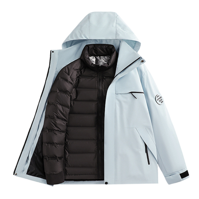 户外三合一羽绒冲锋衣男女款外套