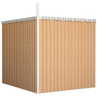 免打孔安装隔断帘出租屋卧室分割房间客厅屏风帘子遮光窗帘一整套