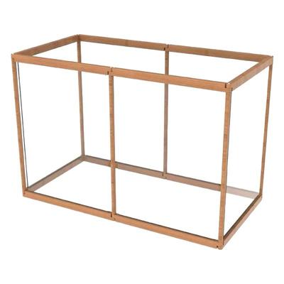 全景透明狗围栏实木笼子