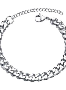 钛钢古巴手链男款潮流手饰品