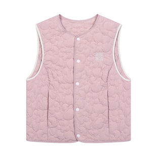 mostwanted小花绗缝轻便保暖羽绒马甲女春秋冬新款内胆背心