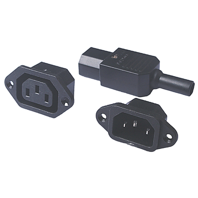 15A电源插座3芯品字插座插头250V