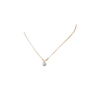 小立交 天然淡水珍珠项链简约气质小众个性女轻奢高端珍珠锁骨链