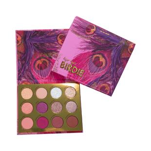 心动秒杀 byebye birdie紫孔雀眼影盘colourpop卡乐泡泡温柔12色