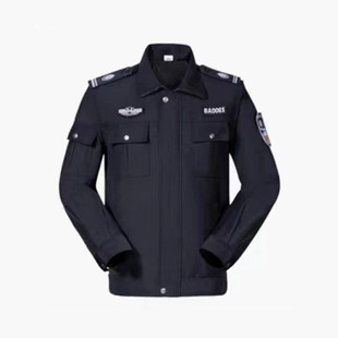 黑色春秋作训服套装男保安制服安保物业冬季训练服保安工作服套装