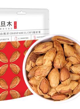 奶香巴旦木坚果炒货杏仁袋装500g