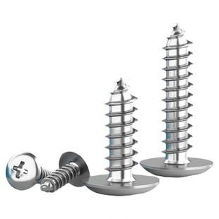 316不锈钢大扁头自攻螺钉十字槽蘑菇头螺钉大圆头伞形木牙螺丝钉