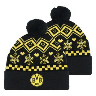 多特蒙德足球俱乐部｜BVB针织圣诞毛线帽氛围感秋冬保暖球迷周边