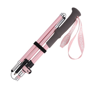 匡途户外专业女款折叠登山杖手杖碳纤维爬山徒步装备碳素超轻伸缩