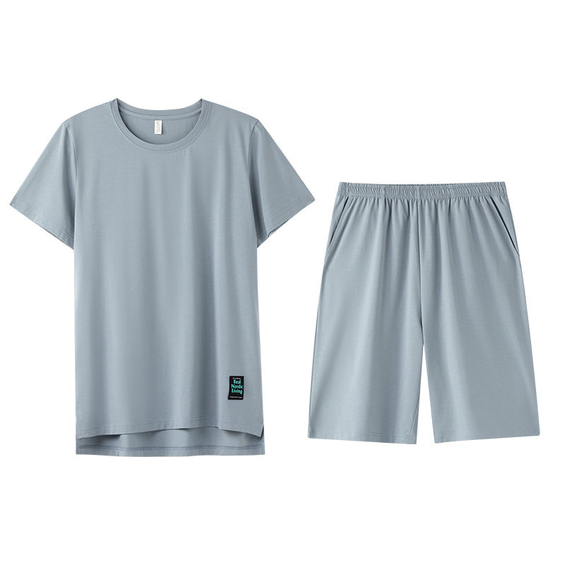 凉感莫代尔棉2026年新款睡衣男士夏季薄款短袖家居服夏天大码套装