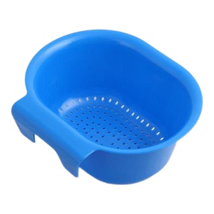 【加厚沥水蓝】水槽沥水挂篮沥水架厨房洗菜篮置物架收纳蓝收纳筐