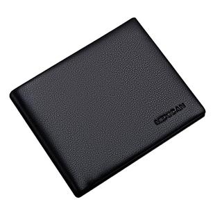 稻草人男士钱包真皮2023新款简约潮流大容量短款钱夹皮夹子年轻人