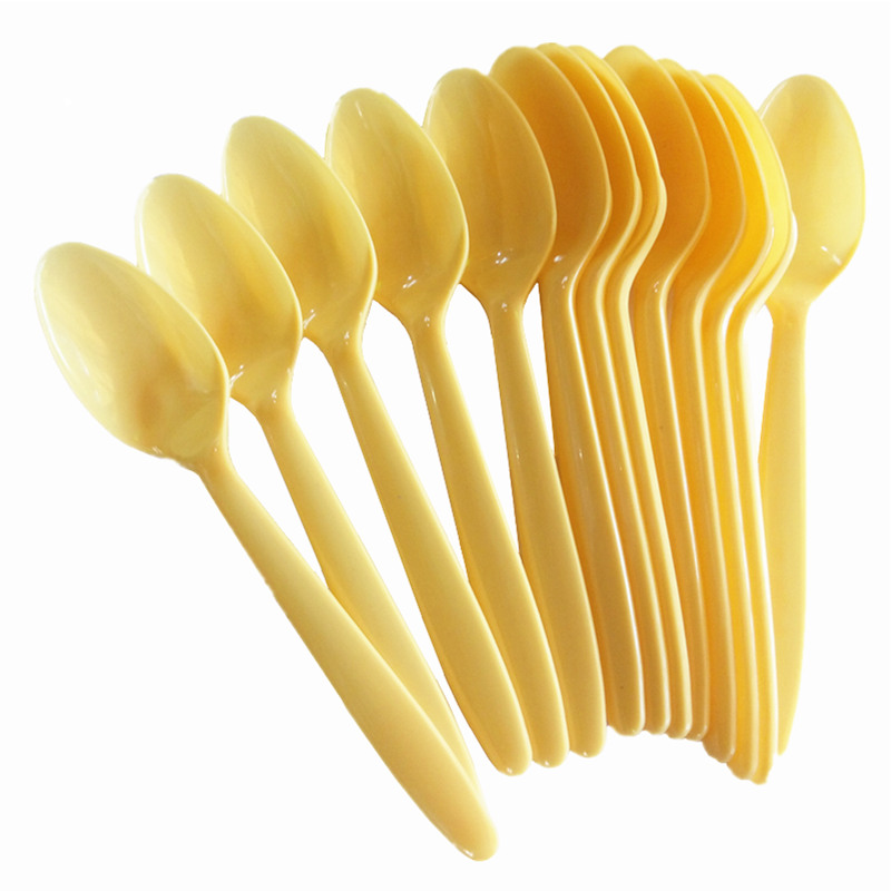 一次性塑料勺子DS1长柄羹中式汤勺冰激凌蛋糕刨冰布丁炒酸奶 包邮