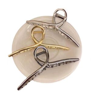 高级感大号鲨鱼夹金属超大号抓夹2024新款发量多头饰发夹女后脑勺