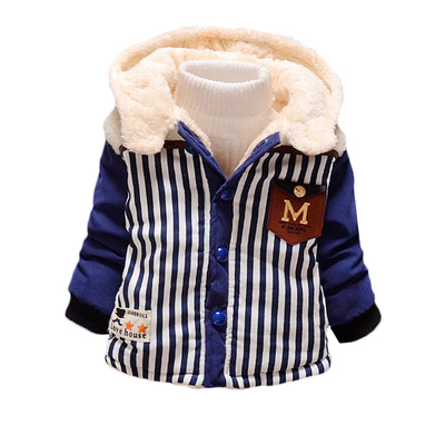 男童加绒加厚棉袄男冬季