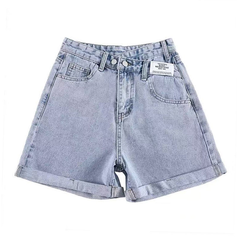 超高腰牛仔短裤女夏季薄款202牛仔裤