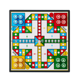 飞行棋带磁性五子棋子儿童益智玩具学生桌游跳棋多合一棋类大全