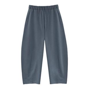 帛色2026春季薄款卫裤女灯笼裤三季款宽松舒适休闲裤女针织萝卜裤