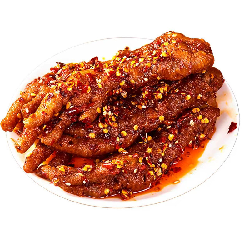虎皮凤爪鸡爪王独立装大个开袋即熟卤味零食小吃休闲夜宵小民酱鸭