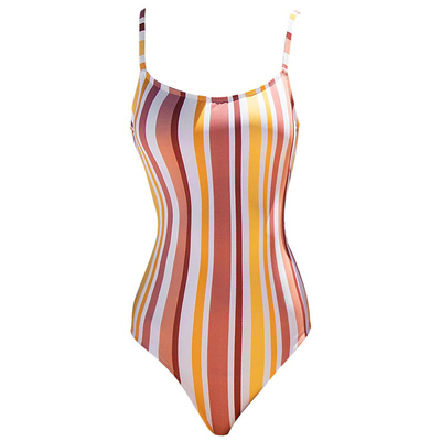 VALTOS彩色竖条纹U型美背泳衣
