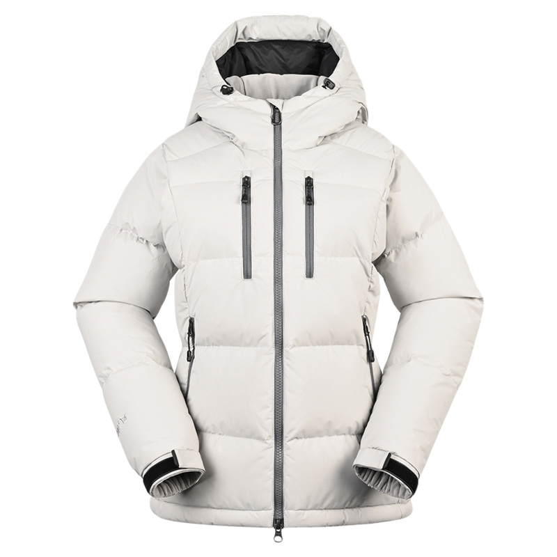 黑冰户外防水连帽保暖短款羽绒服