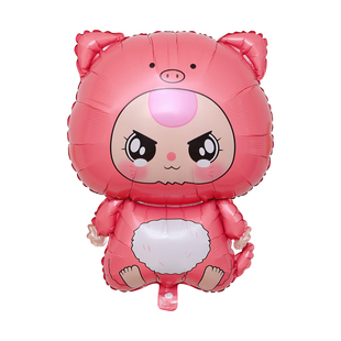 新款鼠牛虎兔龙蛇马羊猴鸡狗猪十二生肖铝膜气球儿童生日派对