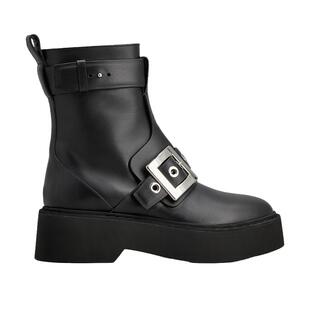 【礼物】Roger Vivier/RV女鞋Viv Rangers皮革短靴机车靴