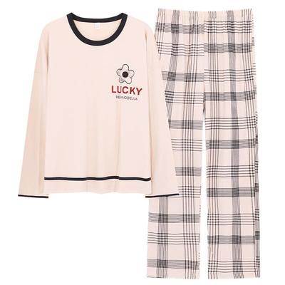 情侣睡衣纯棉女春秋款卡通可爱
