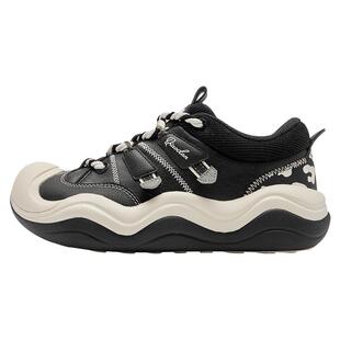 乔丹小胖丁革面保暖休闲鞋女2025冬季波浪鞋厚底增高女鞋运动鞋子