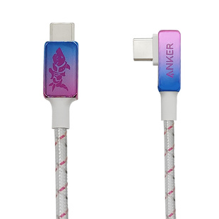 Anker安克英雄联盟手游金克丝PD快充数据线弯头CL适用安卓苹果14