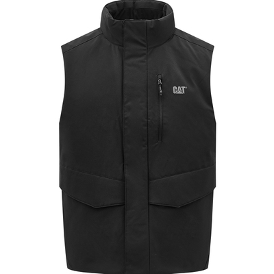 【三防】CAT卡特25秋冬新品男士复古工装户外高领羽绒马甲外套