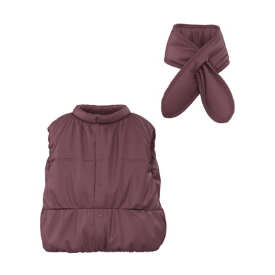 papa冬季马甲加厚保暖夹棉背心