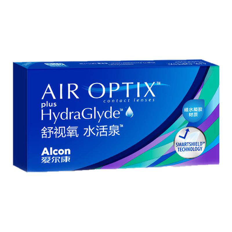爱尔康视康水活泉月抛6片装硅水凝胶隐形近视眼镜舒视氧官方正品