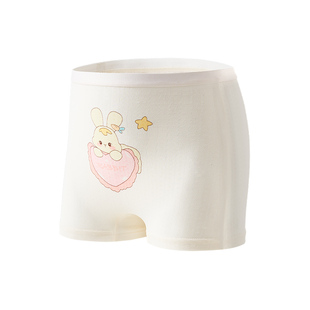 女童内裤春夏款冰丝儿童平角裤女孩成长发育期100%抗菌裆卡通短裤