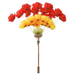 俏花伞舞蹈道具舞台演出表演装饰玫瑰伞秧歌欢天喜地道具花伞包邮