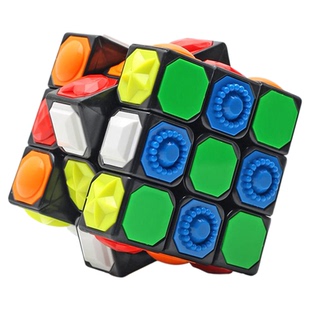永骏触感三阶魔方3阶比赛色弱视障盲人专用3D浮雕儿童益智玩具