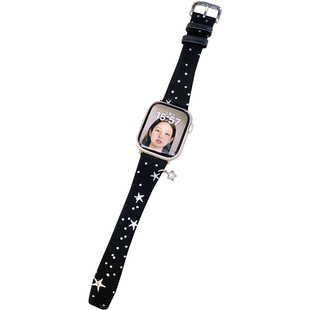 康康的原创星星波点韩女适用iwatch11se10苹果手表applewatch表带