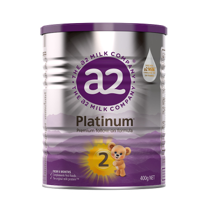 【自营】a2紫白金婴幼儿二段牛奶粉6-12个月 400g【批批严检】